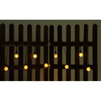 Globo - Cadena solar LED RGB 20xLED/0,06W/3V 770 cm IP44