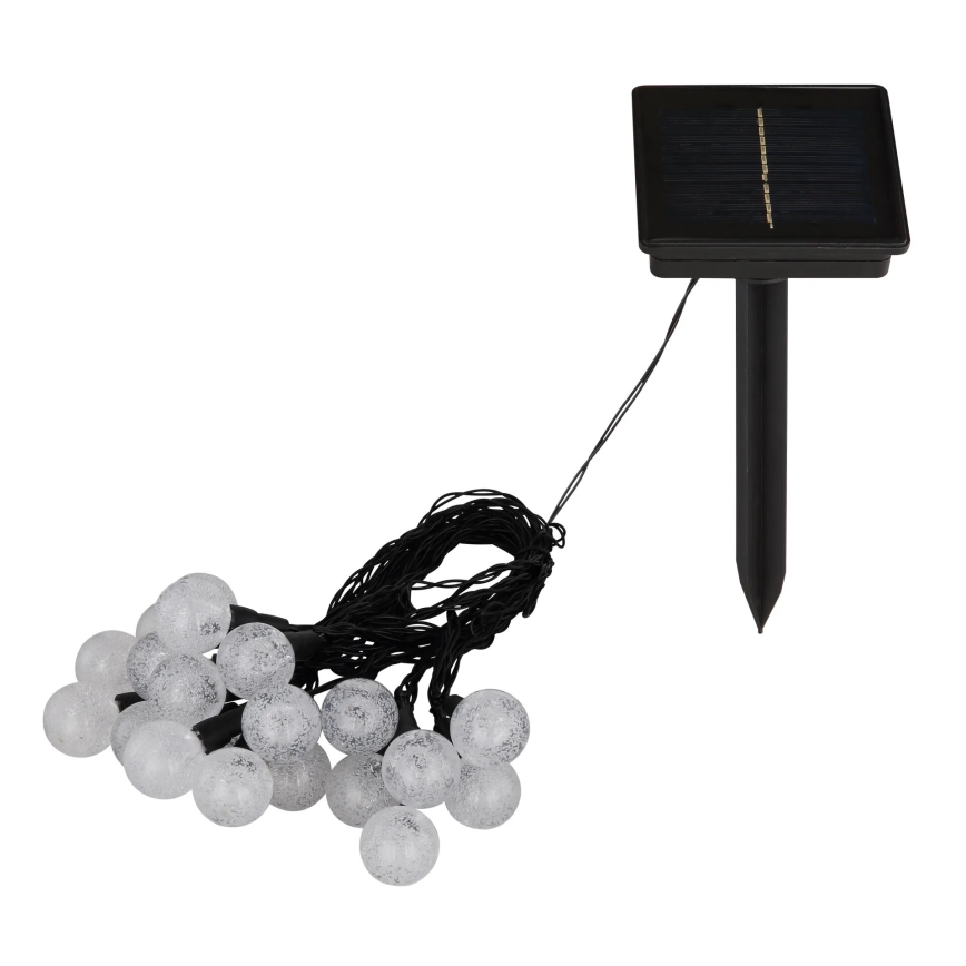Globo - Cadena solar LED RGB 20xLED/0,06W/3V 770 cm IP44