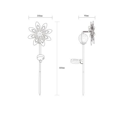 Globo 36575 - Decoración solar LED LED/0,02W/3V IP44
