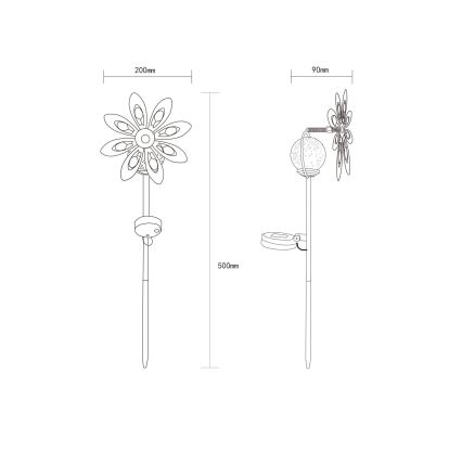 Globo 36576S - Decoración solar LED LED/0,02W/3V IP44