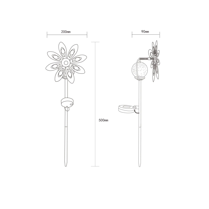 Globo 36576S - Decoración solar LED LED/0,02W/3V IP44