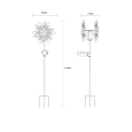 Globo 36577 - Decoración solar LED LED/0,02W/3V IP44
