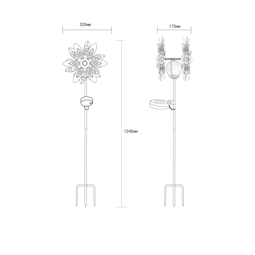 Globo 36577 - Decoración solar LED LED/0,02W/3V IP44