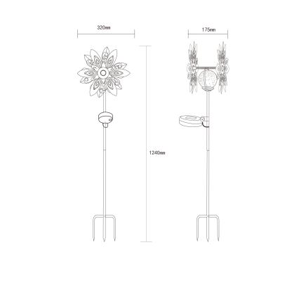 Globo 36578 - Decoración solar LED LED/0,02W/3V IP44