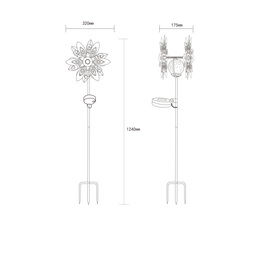 Globo 36578 - Decoración solar LED LED/0,02W/3V IP44