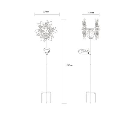 Globo 36578S - Decoración solar LED LED/0,02W/3V IP44
