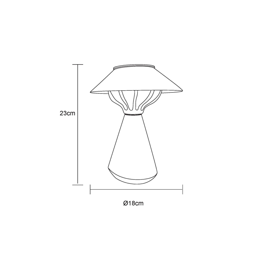 Globo - Lámpara solar LED 10xLED/0,06W/1,2V IP44 marrón