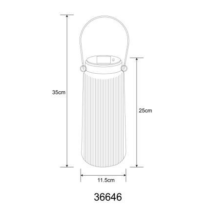 Globo - Lámpara solar LED 2xLED/0,5W/3V 3000K IP44