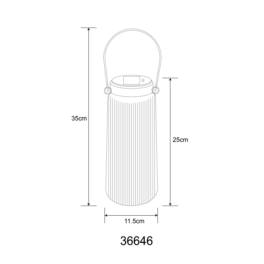Globo - Lámpara solar LED 2xLED/0,5W/3V 3000K IP44