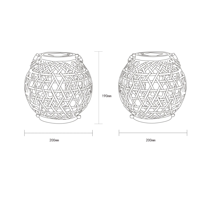 Globo - Lámpara solar LED LED/0,02W/3V IP44 300 mAh