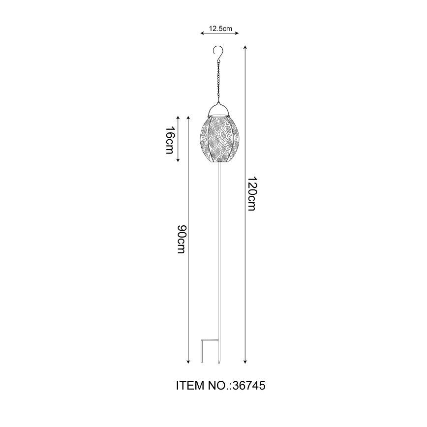 Globo - Lámpara solar LED 3en1 LED/0,06W/3,2V 3000K IP44