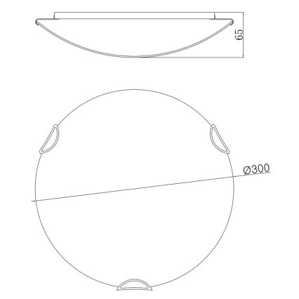 Globo 40402-2 - Plafón CALIMERO I 2xE27/60W/230V