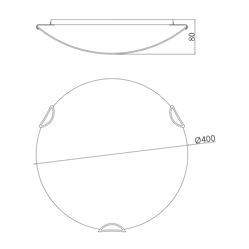 Globo 40402-3 - Plafón CALIMERO I 3xE27/60W/230V