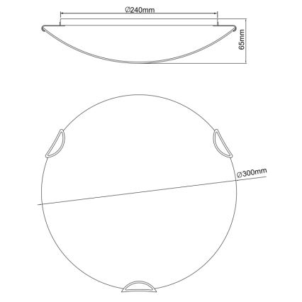 Globo - Plafón infantil 2xE27ILLU/60W/230V