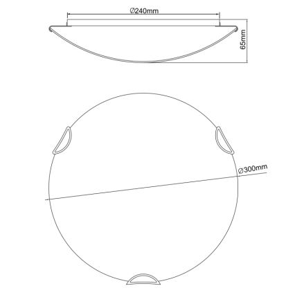 Globo - Plafón infantil 2xE27/60W/230V