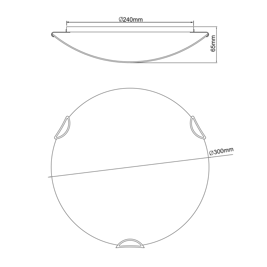 Globo - Plafón infantil 2xE27/60W/230V