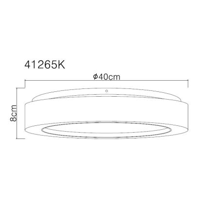 Globo - Plafón LED LED/24W/230V diá. 40 cm 4000K blanco