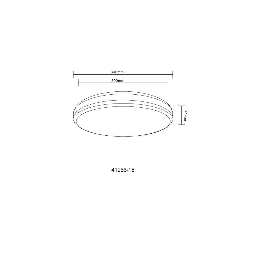 Globo - Plafón LED RGBW regulable LED/18W/230V 2700-6000K + control remoto