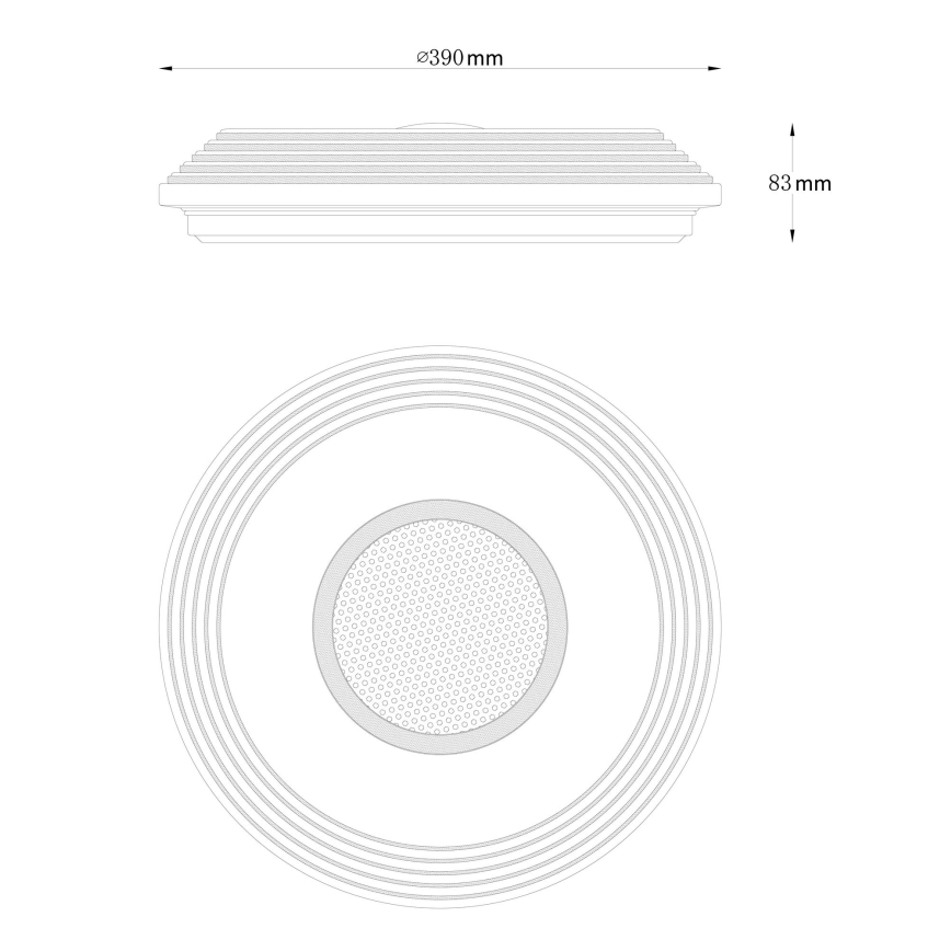 Globo - Plafón LED regulable LED/24W/230V 2700-6500K + mando a distancia