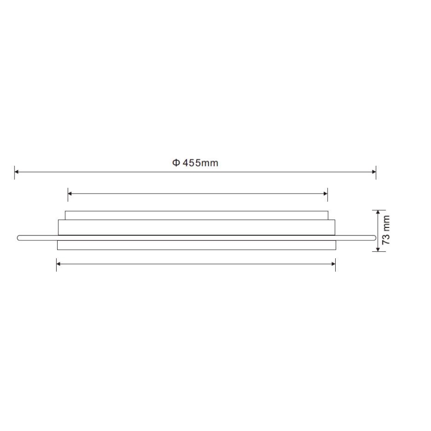 Globo - Plafón LED regulable LED/30W/230V 3000-6500K + control remoto