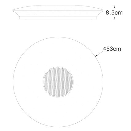 Globo - Plafón regulable RGBW LED/50W/230V + control remoto