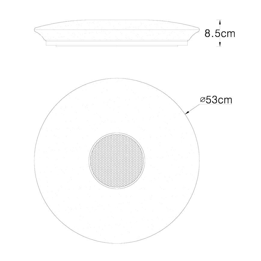 Globo - Plafón regulable RGBW LED/50W/230V + control remoto