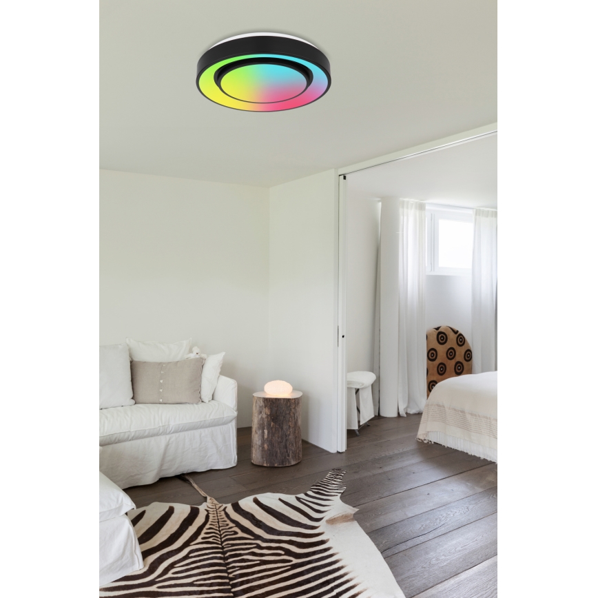 Globo - Plafón regulable RGBW LED/24W/230V 3000-6500K+ control remoto