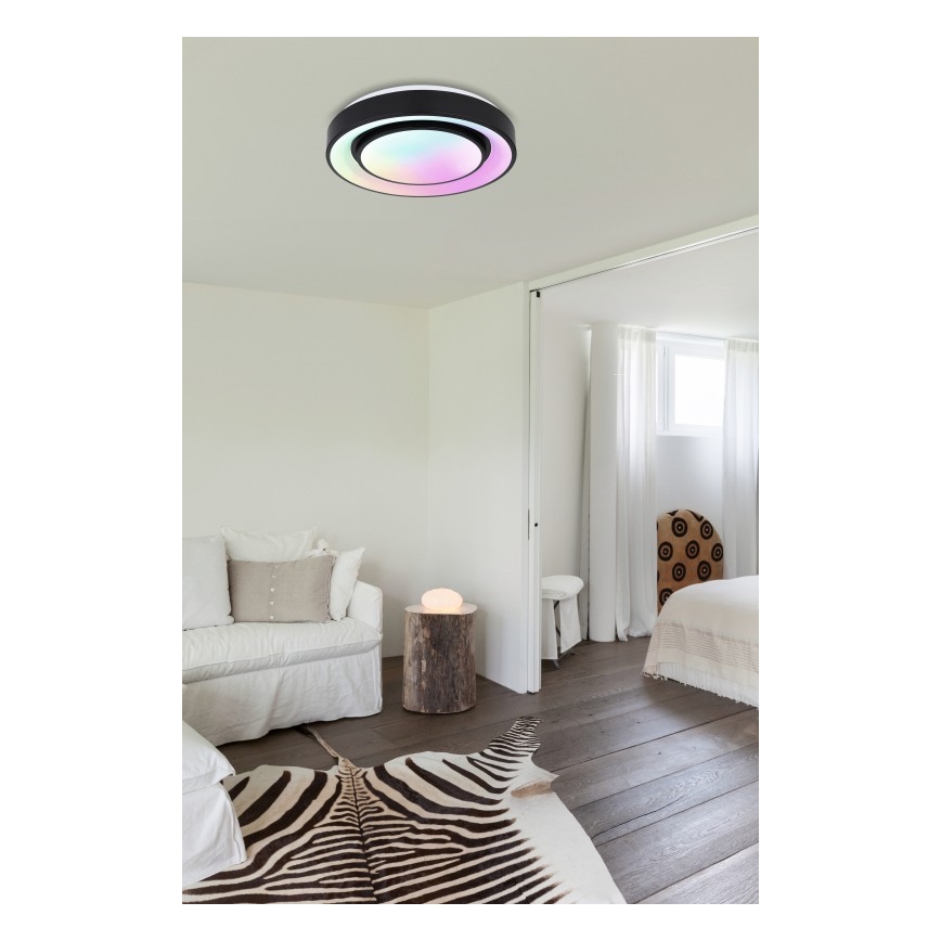 Globo - Plafón regulable RGBW LED/24W/230V 3000-6500K+ control remoto