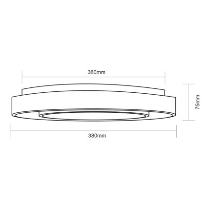 Globo - Plafón regulable RGBW LED/24W/230V 3000-6500K+ control remoto