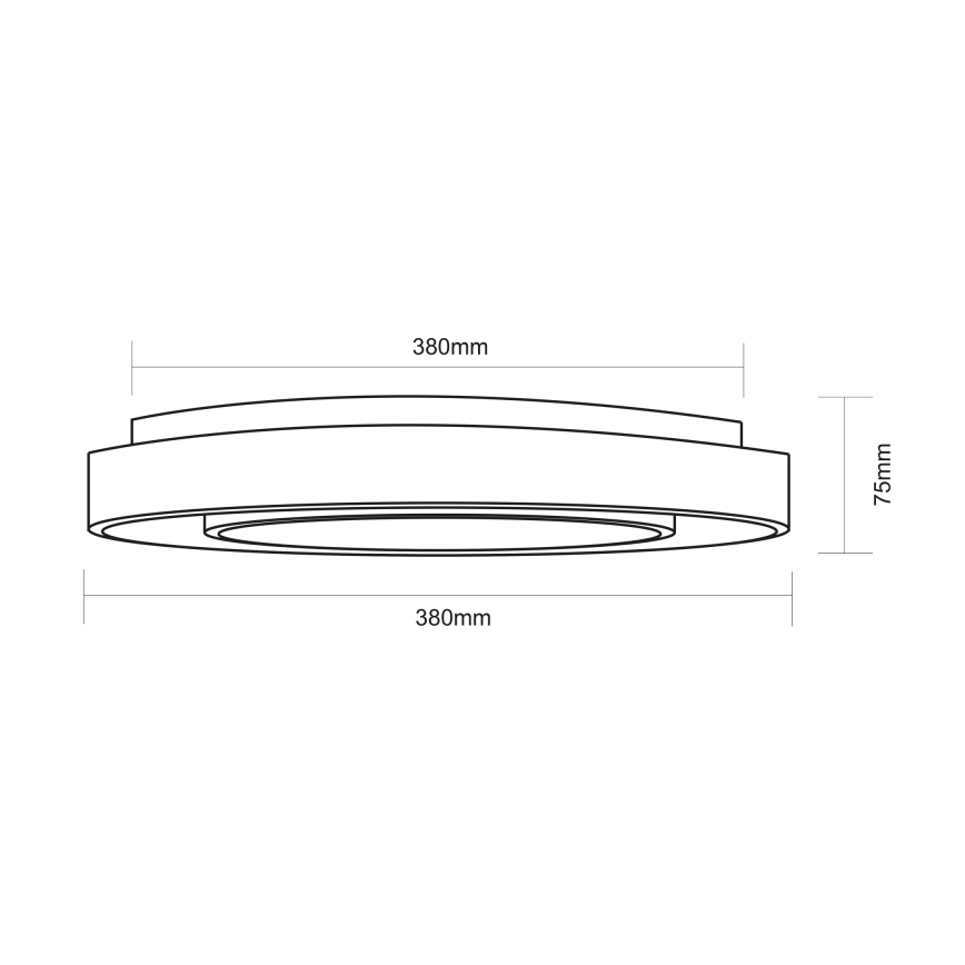 Globo - Plafón regulable RGBW LED/24W/230V 3000-6500K+ control remoto