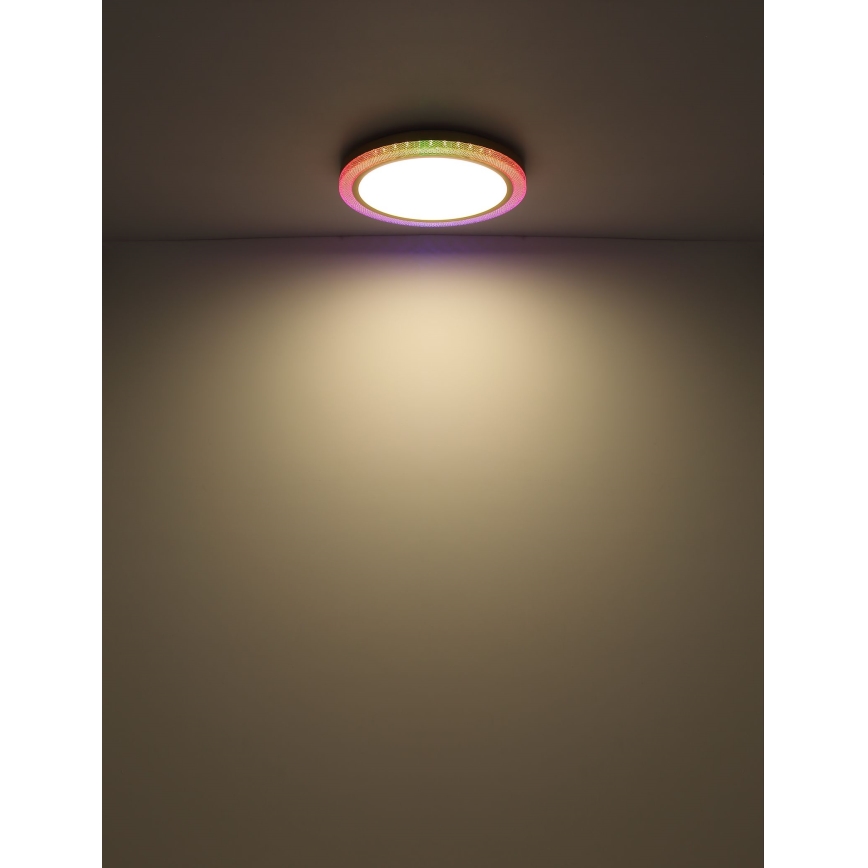 Globo - Plafón regulable RGBW LED/20W/230V 2700-6500K + control remoto