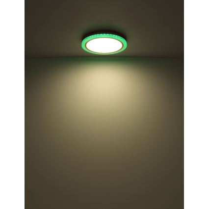 Globo - Plafón regulable RGBW LED/20W/230V 2700-6500K + control remoto