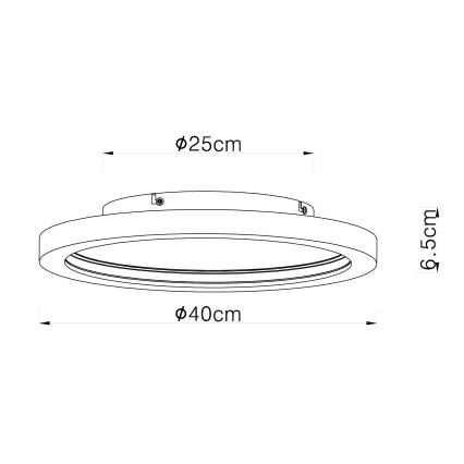 Globo - Plafón LED RGBW regulable LED/24W/230V 2700-6000K + control remoto