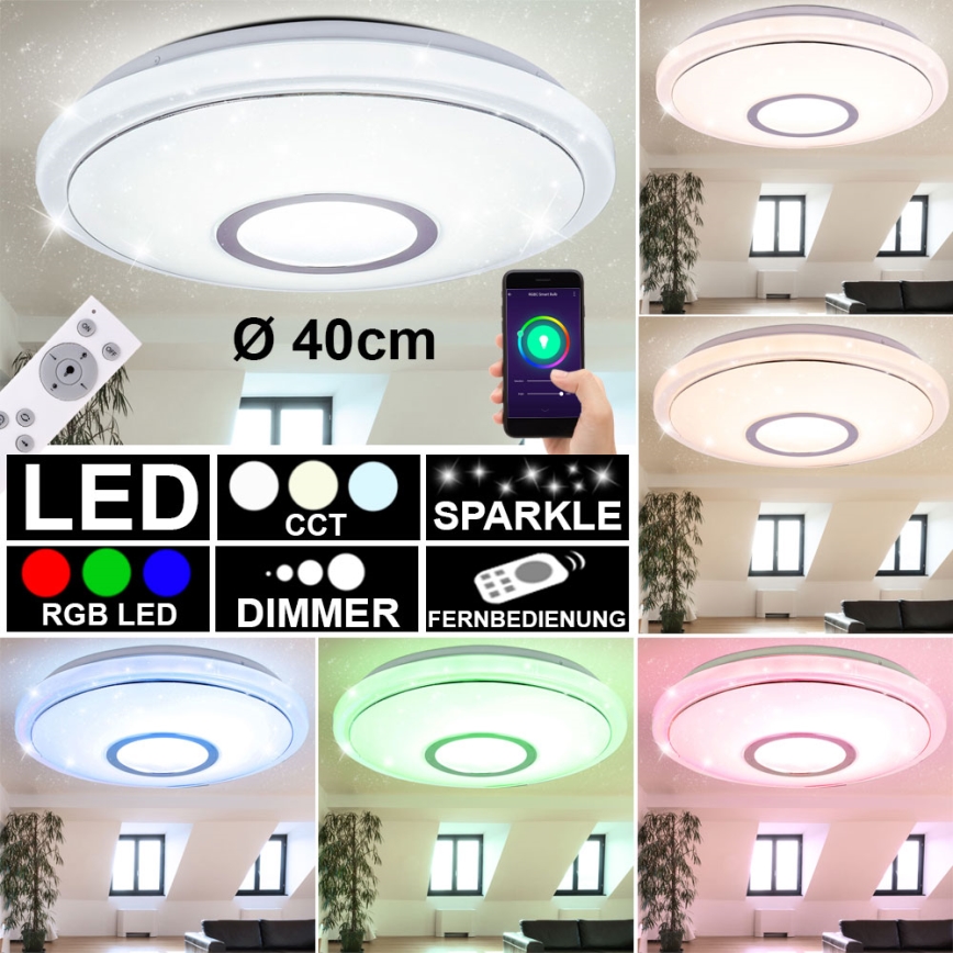 Globo - Plafón regulable RGBW LED/16W/230V 2700-6500K WiFi Tuya + control remoto