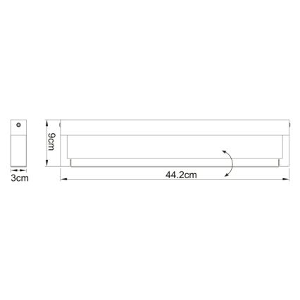 Globo - Aplique de baño LED LED/12W/230V IP44