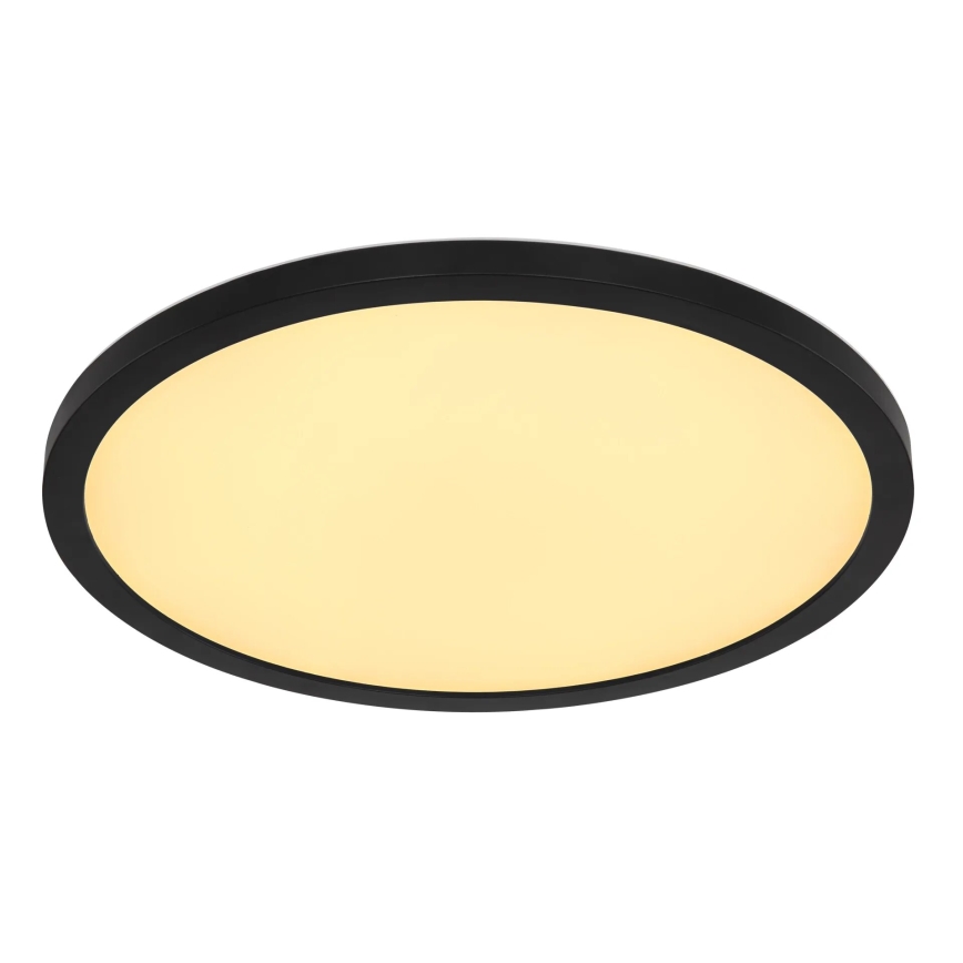 Globo - Plafón de baño LED RGB regulable LED/18W/230V 3000-6000K + control remoto IP44 negro