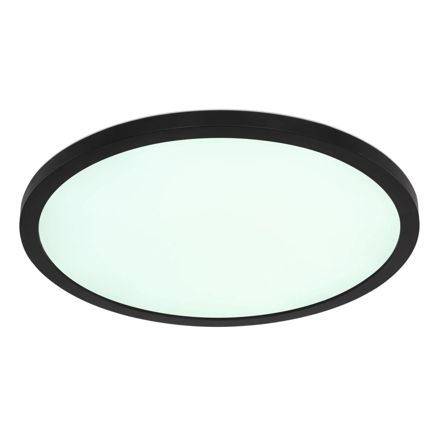 Globo - Plafón de baño LED RGB regulable LED/18W/230V 3000-6000K + control remoto IP44 negro