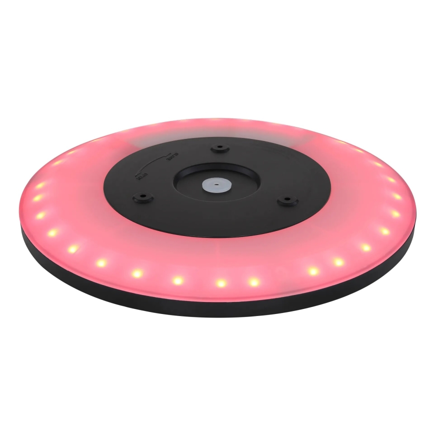 Globo - Plafón de baño LED RGB regulable LED/18W/230V 3000-6000K + control remoto IP44 negro