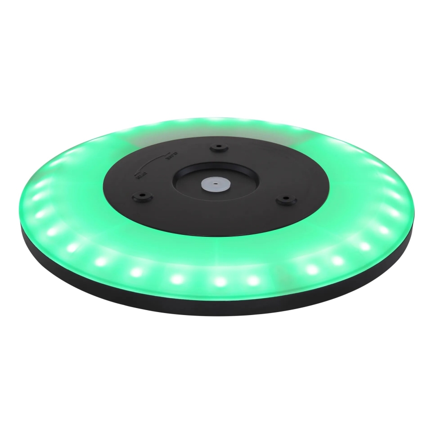 Globo - Plafón de baño LED RGB regulable LED/18W/230V 3000-6000K + control remoto IP44 negro