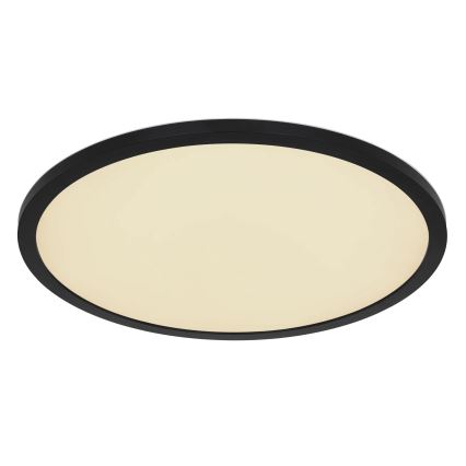 Globo - Plafón de baño LED RGB regulable LED/21W/230V 3000-6000K + control remoto IP44 negro