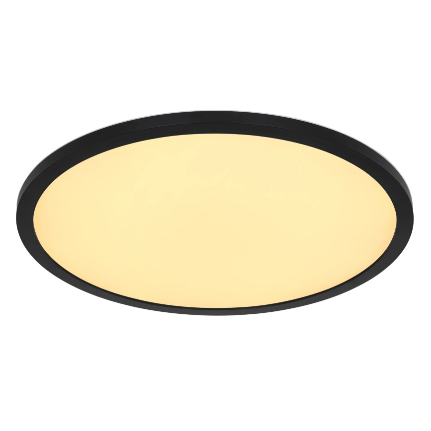 Globo - Plafón de baño LED RGB regulable LED/21W/230V 3000-6000K + control remoto IP44 negro