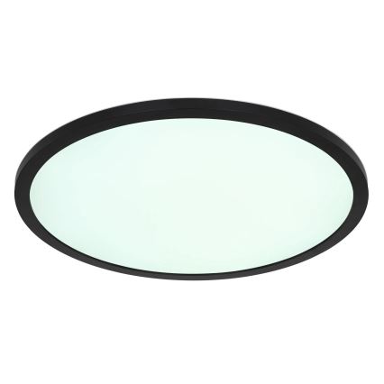 Globo - Plafón de baño LED RGB regulable LED/21W/230V 3000-6000K + control remoto IP44 negro