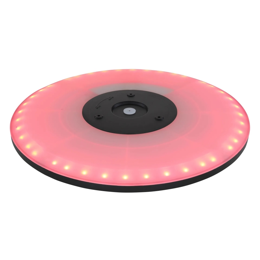 Globo - Plafón de baño LED RGB regulable LED/21W/230V 3000-6000K + control remoto IP44 negro