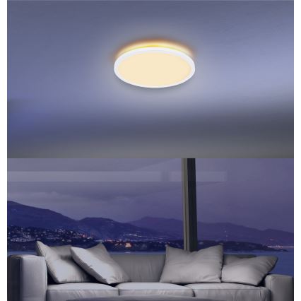 Globo - Luz de techo LED regulable para baño LED/24W/230V diá. 42 cm IP44 blanco