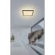 Globo - Luz de techo LED regulable para baño LED/18W/230V 29,4x29,4 cm IP44 negro