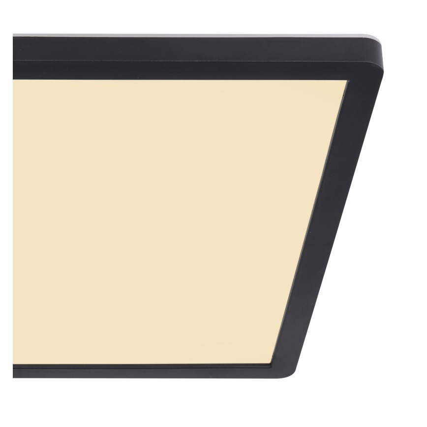 Globo - Luz de techo LED regulable para baño LED/18W/230V 29,4x29,4 cm IP44 negro