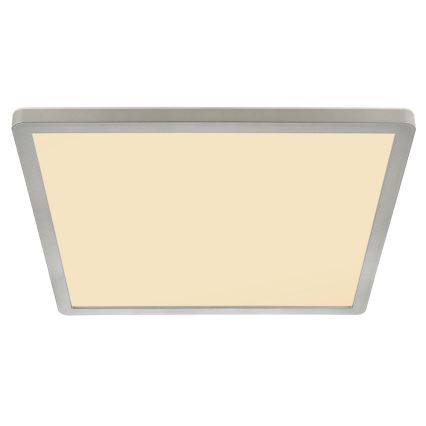Globo - Luz de techo LED regulable para baño LED/18W/230V 29,4x29,4 cm IP44 cromo mate