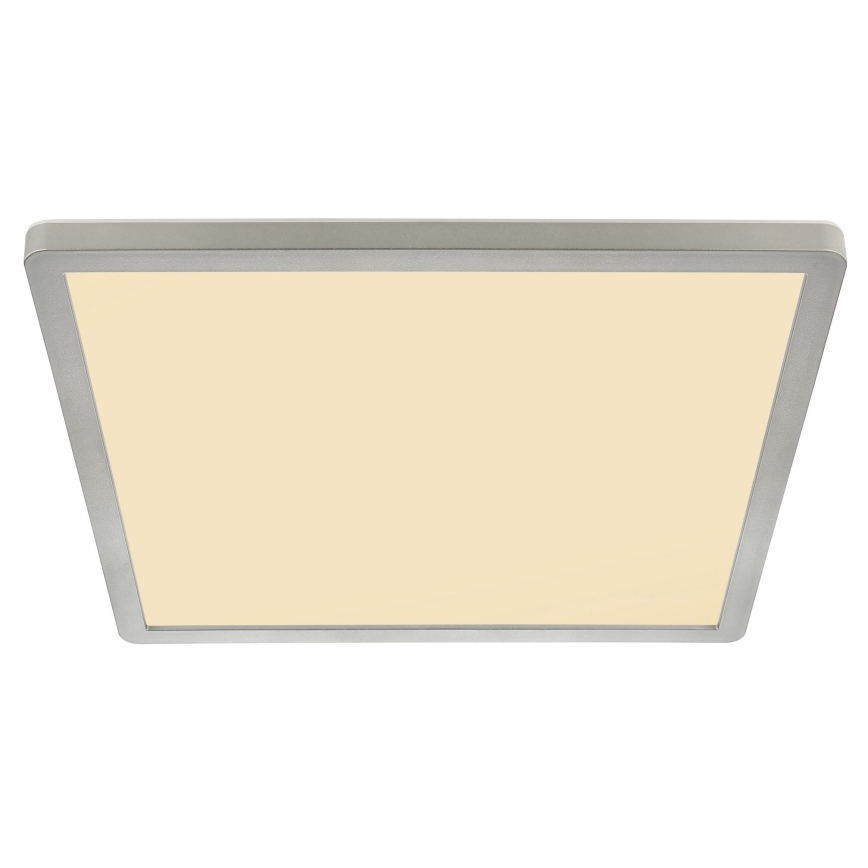 Globo - Luz de techo LED regulable para baño LED/18W/230V 29,4x29,4 cm IP44 cromo mate