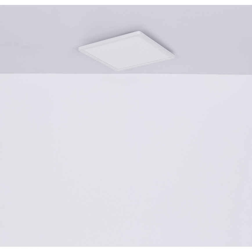 Globo - Luz de techo LED regulable para baño LED/18W/230V 29,4x29,4 cm IP44 blanco