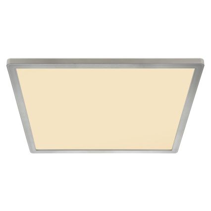 Globo - Luz de techo LED regulable para baño LED/24W/230V 42x42 cm IP44 cromo mate
